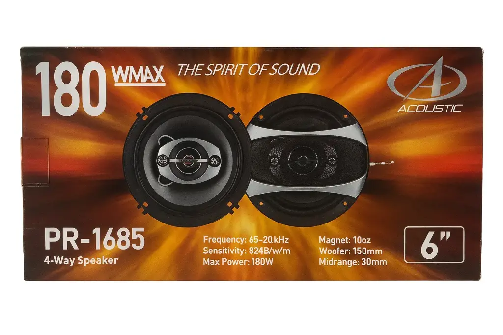 Parlantes de carro Acustic PR-1685 6 pulgadas