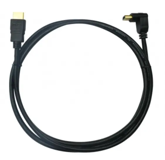 Cable General Tech HDMI a HDMI ángulo recto tipo cordón 3 metros