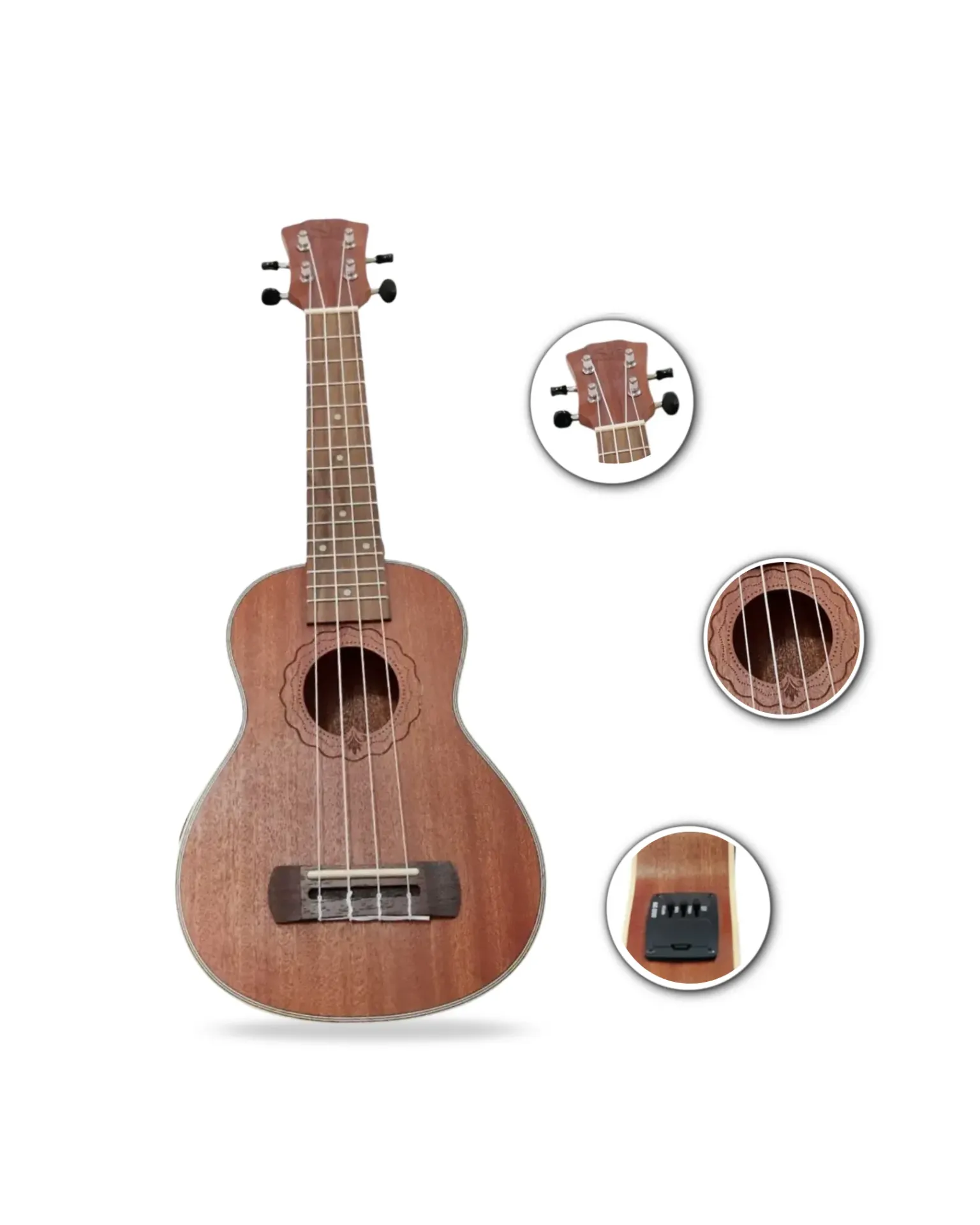 Ukelele Soprano electroacústico GeneralTech