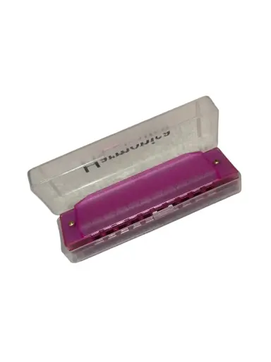 Armónica pequeña de 10 huecos plástica