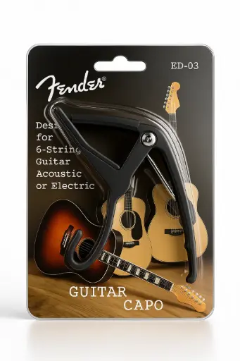 Capotraste Fender para guitarra ED-03 o cejilla