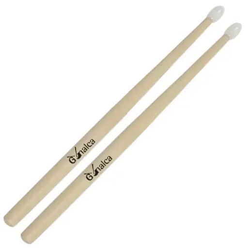 Palillos para tambor con punta de goma