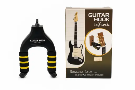 Gancho para guitarra con autobloqueo