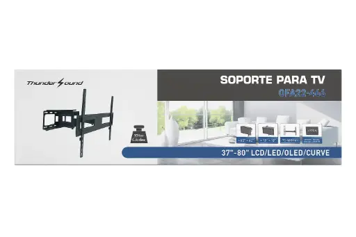 Soporte para televisor Thunder Sound modelo QFA22-466