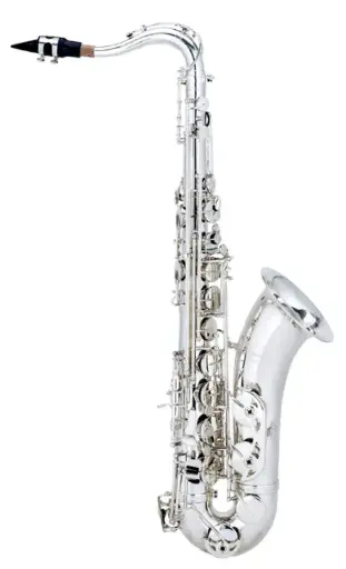 Saxofón tenor General Tech plateado
