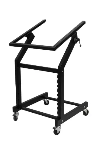 Mesa rack para soporte de consolas, potencias, ecualizadores 