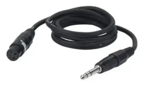 Cable plug 6.3 mm a jack XLR de 1.8 metros 