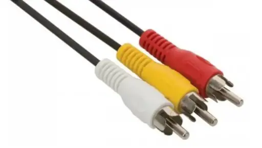 Cable de audio RCA macho a RCA macho 3x3 1.7 metros