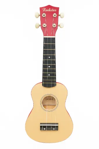 Ukelele Soprano acústico Rockstar con cuerdas de nylon